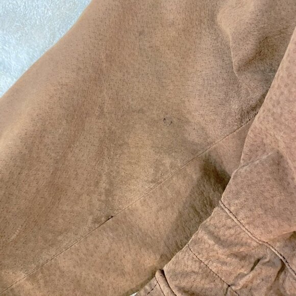 Vintage Cosa Nova Long Brown Leather Coat L - Picture 13 of 16